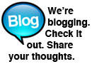 We're blogging. Check it out. Share your thoughts.