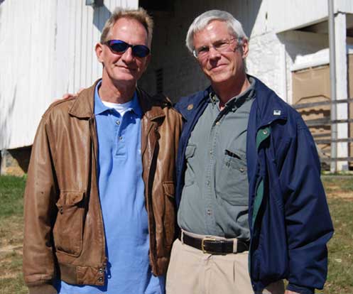 Artimus Keiffer, Executive Director of PAS (left) and Shenandoah University Professor Warren Hofstra, keynote speaker of 2007 conference