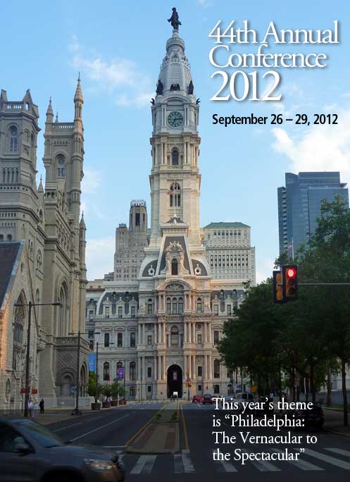 Plan now on attending next year's conference in Philadelphis, September 26-29, 2012