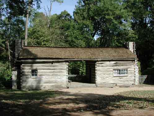 Dog-trot house, New Salem, Illinois, 2002