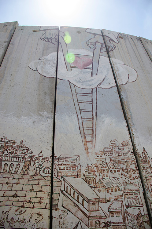 Graffiti on the Bethlehem Wall. Photo by author.