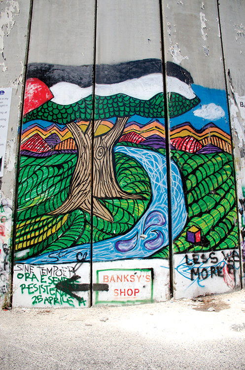 Graffiti on the Bethlehem Wall. Photo by author.