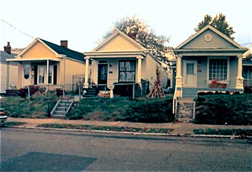 Figure 4. Shotguns in a working-class neighborhood, Louisville, Kentucky (author).